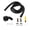 Black, variant on 90 Degree Marine Nylon Thru Hull Connector, Thru-Hull Fitting,Boat 90-Degree Bilge Pumps Thru-Hulls Scupper Drain