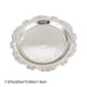 thumbnail image 3 of Aparatos de cocina, accesorios de cocina, utensilios de cocina, herramientas de cocina, bandeja de metal plateado con relieve, bandeja para postres, bandeja para aperitivos, porta joyas, organizador d, 3 of 7