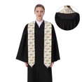 thumbnail image 4 of Fuzoiu Striped Vintage Planes Print Graduation Sash,Graduation Stole,Unisex Adult Graduation Stole Shawl 91" Long,for Academic Commencements Shawl-Flattened, 4 of 7