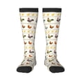 thumbnail image 2 of Lsque Funny Chicken Printed Crew Socks Men's Women's LightWeight Thin Casual Calf Socks ,Knee High Socks,Cotton Socks, 2 of 9