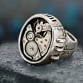 thumbnail image 2 of Stainless Steel Ring Unisex Statement Jewelry for Men and Women Electroplated Modern Band Durable Everyday Wear, 2 of 5
