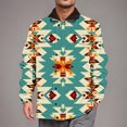 thumbnail image 4 of BiZtdJrK Aztec Western Jackets for Men Vintage Casual Long Sleeve Jacket Casual Funny Print Zipper Jackets Winter Warm Coat Cyber And Monday Sales T-Sky Blue XXXL, 4 of 5