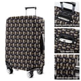 thumbnail image 5 of Dark Blue Bigfoot Pattern Luggage Cover Fashion Suitcase Cover Baggage Covers Fit 25-28 Inch Luggage (Go Travel), 5 of 5
