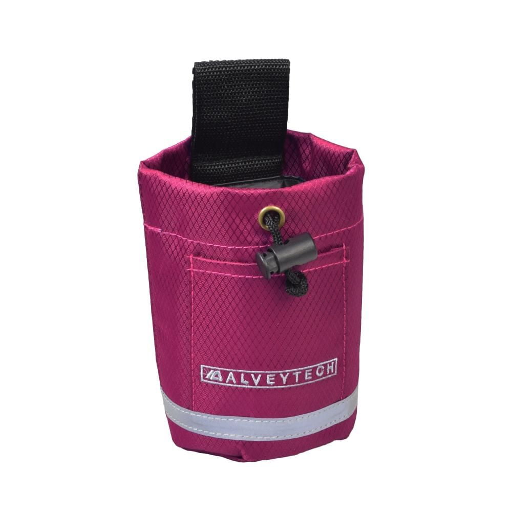 AlveyTech Fabric Cup Holder (Unbreakable Universal) for Mobility Scooter, Walker, E-Bike Part, Berry
