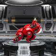 thumbnail image 3 of Perro robot articulado móvil kawaii, bestia mecánica, bulldog, muñeco mecánico, decoración para coche, regalo Fadou, 3 of 4