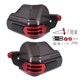 thumbnail image 1 of Unique Bargains 1 Set Universal Hand Guard Knuckle Guard Protector para motocicletas Protección contra el frío a prueba de viento y lluvia Rojo PC Aleación de aluminio, 1 of 1