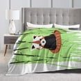 thumbnail image 4 of ZICANCN Red Panda Bamboo Anti-Pilling Flannel Bed Throw Blankets - Couch-Ultra-Soft Micro Fleece Sofa Bed Camping Travel Blanket for Adults 50"x40", 4 of 8