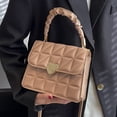 thumbnail image 1 of Bolsa de hombro para mujer elegante con cerrojo de corazón pequeño para mujer (Caqui) Ehuebsd Para Estrenar, 1 of 8
