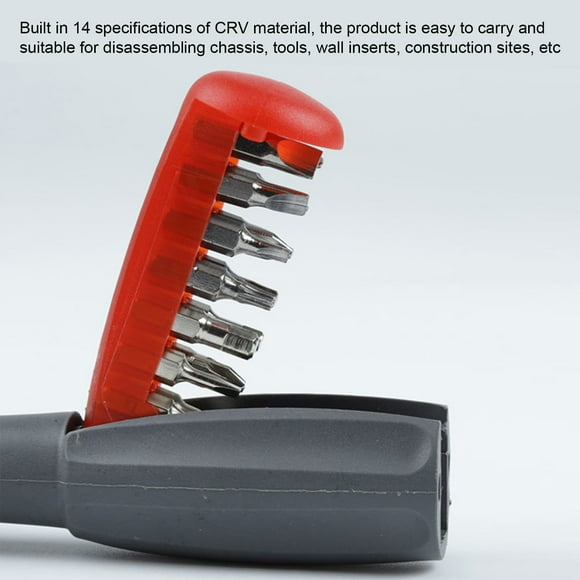 Boovnll Tool Kit, 14-In-1 Precision Screwdriver Set Multi-Purpose 14-In-1 Shaped Y-Shaped U-Shaped Repair Tool Screwdriver Multi-Purpose Screwdriver Set with Built-in Batch, Tool Set