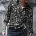 thumbnail image 3 of Hawaiian Fashion Luxury High Quality Leopard Print Men's Shirts Single Breasted Shirts Casual Camo Print Long Sleeve Men's Tops, 3 of 5