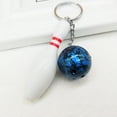 thumbnail image 5 of harmtty Fashion Bowling Ball Pendant Keychain Bag Car Hanging Ornament Key Ring Holder,Purple, 5 of 8
