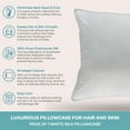thumbnail image 5 of Spasilk 100% Pure Silk Facial Beauty Pillowcases, 5 of 7