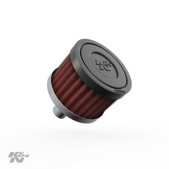 K&N Vent Air Filter / Breather: Washable and Reusable: 0.5 in (13 mm) Flange ID; 1.5 in (38 mm) Height; 2 in (51 mm) Base; 2 in (51 mm) Top, 62-1010