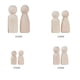 thumbnail image 4 of Paquete de 48 Muñecos con Clavijas de Sin Terminar, Formas de Personas con Clavijas Familiares, Cuerpos de , de , para Pin BLESIY Muñecas de madera, 4 of 8