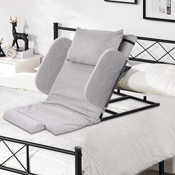 Electric Lifting Backrest for Bed, 661 lbs Capacity, 2-80° Adjustable Lifting Bed Backrest, with Collapse Rails for Pregnant Women Elderly Patient Handicap