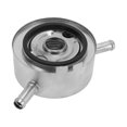 thumbnail image 1 of Enfriador de aceite del motor Unique Bargains para Nissan Pathfinder 4.0L 2008-2012, enfriador de aceite de transmisión No.21305EA21B/21305EA22B, acero inoxidable, 1 Pc, 1 of 6