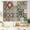 19_patchwork_colorful, variant on Farmhouse Floral Kitchen Curtains Daisy Rustic Vintage Flower Inspirational Small Short Cafe Window Curtains Wooden Country Quotes Bathroom Tier Window Treatment Drapes (27.5x39 Inch)