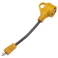 thumbnail image 1 of Adaptador de cable RV Camper de 15 A macho a 30 A hembra de 30 cm de potencia, 1 of 7