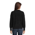 thumbnail image 4 of Time and Tru Women's Long Sleeve Eyelash Crewneck Pullover Sweater, Sizes XS-XXL, 4 of 5
