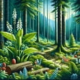 thumbnail image 1 of Forest Escape - DIY Diamond Painting, 1 of 6