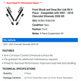 thumbnail image 2 of Front Shock and Sway Bar Link Kit 4 Piece - Compatible with 2001 - 2010 Chevy Silverado 2500 HD 2002 2003 2004 2005 2006 2007 2008 2009, 2 of 2