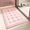 Pink, variant on Horivan Soft Cozy Bath Mat Super Absorbent Quick Dry Non Slip Bathroom Rug for Bathtub Shower Floor Water Absorbent Machine Washable