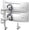 White, variant on 17-49 inch Heavy Duty Arm for Ultrawide Screens up to 44lbs, Vertical Stacked Desk Mount, Full Motion Vertical Mount, VESA 75/100,Black