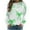 Green, variant on YUGYXL Womens Long Sleeve Tops Plus Size Y2k Cute Print Sweatshirts Fall Pullover Crewneck Vintage Shirts Tops Purple XXXL