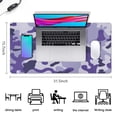 thumbnail image 5 of Purple Camouflage &nbsp;mousepad Gamingwaterproof,rubber+multispandexnon Slip the Camouflage Seriesgaming Mouse PadDesk Pad for Office Home Game 31.5x15.7inches, 5 of 7