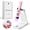 Pink, variant on MelodySusie Mini Handheld UV Light for Gel Nails with Stand, P-ART01R Portable Cordless UV Nail Lamp with LCD Display, White