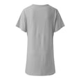 thumbnail image 4 of CIENVNSTG Summer Dresses for Women 2026 V-Neck Short Sleeve Casual Sundresses T-Shirt Dress Side-Slit Casual Dress M, 4 of 7