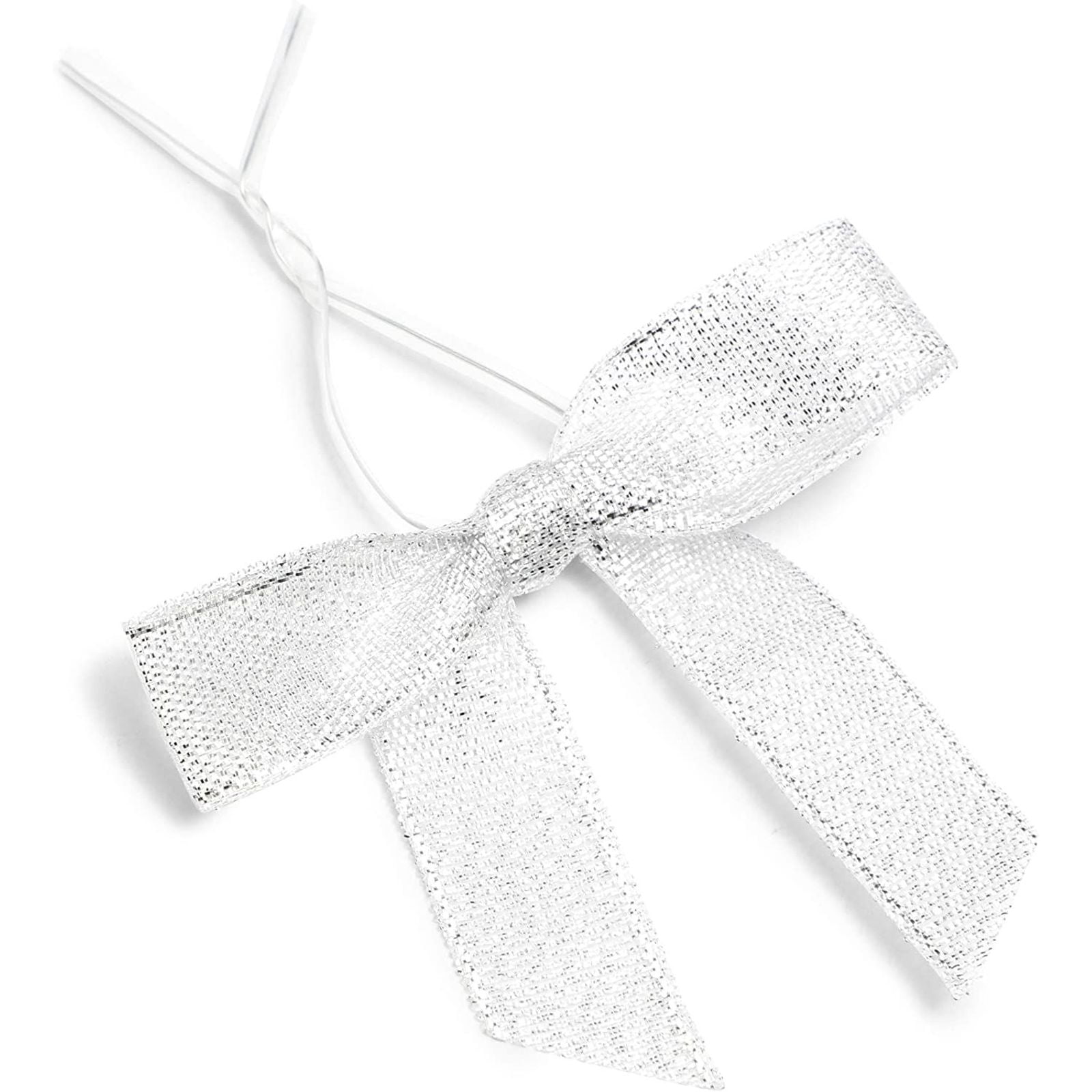 12 self adhesive diamante & pearl organza ribbon bows white or ivory favours 