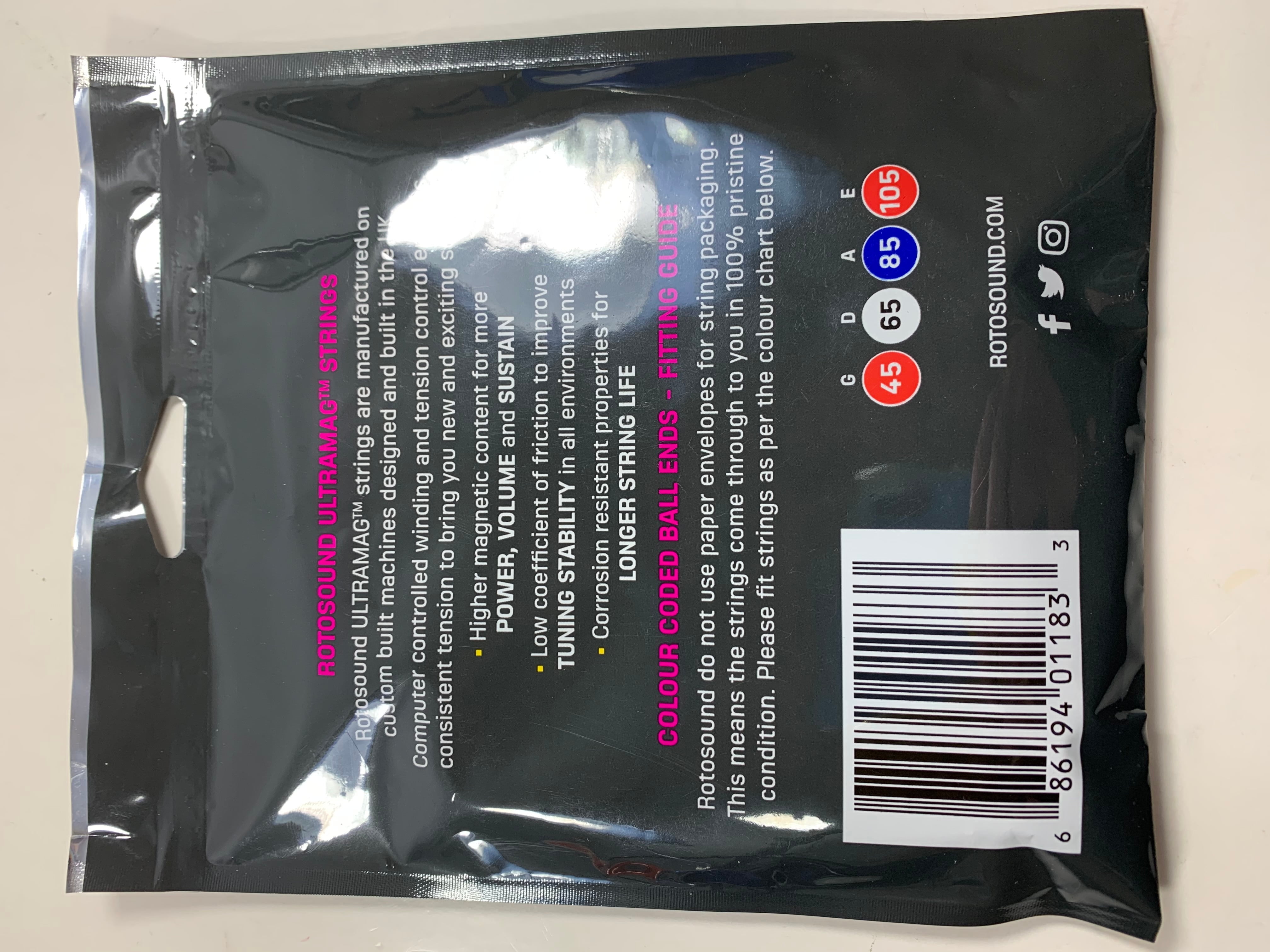 Rotosound Ultramag Bass Guitar Strings (45 - 105)