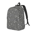 thumbnail image 1 of Disketp Airplane Routes Around The World print Canvas Backpack Lightweight Travel Daypack Student Rucksack Laptop Backpack-, 1 of 5
