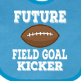 thumbnail image 4 of Inktastic Football Future Field Goal Kicker Boys Baby Bib, 4 of 4