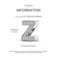 thumbnail image 6 of MULA Original 925 Sterling Silver 26 Letters DIY Charm AAA CZ Beads fit Bracelet for Women Gift Jewelry, 6 of 7