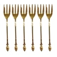 thumbnail image 2 of Creative Swan Shape Storage Rack with 6 Forks/ Spoon Coffee Dessert Dinnerware Set for Fruit Stirring Ice Cream Cake - Gold, 2 of 3