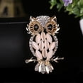thumbnail image 4 of Owl Broach Jewelry Quality Crystal Owl Brooch Necklace Pendant Woman Fashion  J-134, 4 of 6