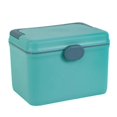 thumbnail image 1 of Medicine Storage Box Double-layered Multi Grid with Lock Design Large Capacity Rounded Edges Medical Organizer for Home Dorm Jikaix Blue, 1 of 5