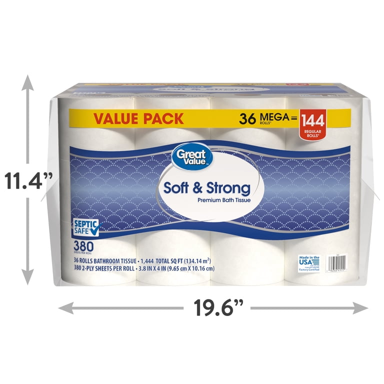 Soft & Strong Toilet Paper, 36 Mega Rolls photo 7