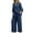 Navy, variant on Karight Womens 2 Piece Outfits Summer Cotton Linen Set Casual Long Sleeve Button down Shirts and Pants Suits with Pockets