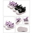 thumbnail image 6 of Toddler Girl's Canvas Sneakers Bowknot Mary Jane Flat Shoes for Baby Kids School Uniform Dress Shoes, 6 of 7
