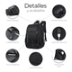 thumbnail image 4 of Mochila Escolar Antirrobo De Gran Capacidad Con Cargador Usb 30l color negro, 4 of 5