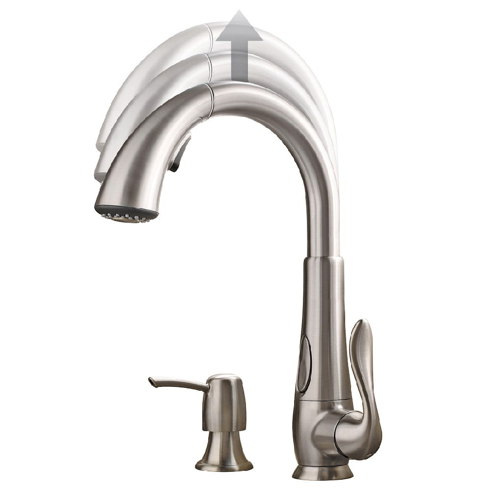 Pfister Elevate Kitchen Faucet F-529-ADRS Stainless Steel - Walmart.com