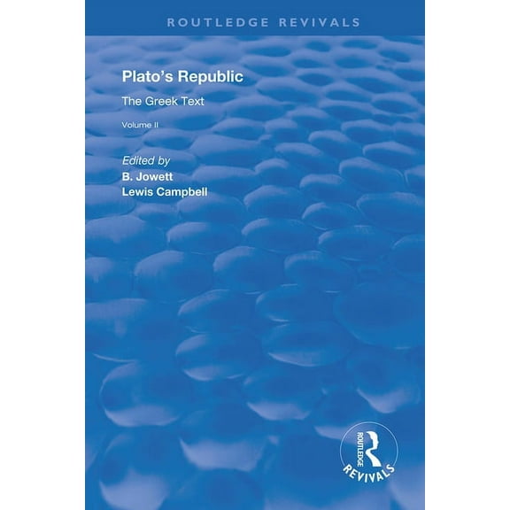 Routledge Revivals Plato's Republic (Vol 2): The Greek Text, (Hardcover)