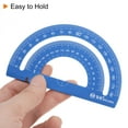 thumbnail image 4 of Unique Bargains Laser Engraving Metal Geometry Ruler Set, 15cm, Blue, 4 Count, 4 of 5