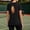 Black, variant on Open Back Workout Tops for Women Curved Hem Yoga Pilates Tee Short Sleeve Loose Gym Running Yoga Shirts