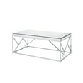 thumbnail image 6 of Steve Silver Evelyn Mirror Top Chrome Coffee Table, 6 of 6