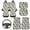 Dogs Paw, variant on HUIACONG Puerto Rico Flag Automotive Floor Mats with Vehicle Steering Wheel Cover Anti-Slip Pad Driver Seat, Passenger Seat and Rear Car Seat Covers Removable Universal Car Accessories Decoration