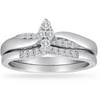 1/4 Carat T.W. Diamond Marquee-Shaped Bridal Set